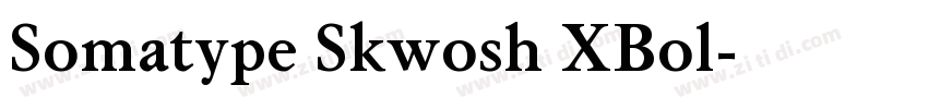 Somatype Skwosh XBol字体转换